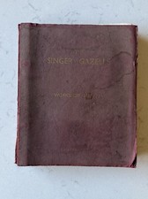 SINGER GAZELLE Workshop Manual