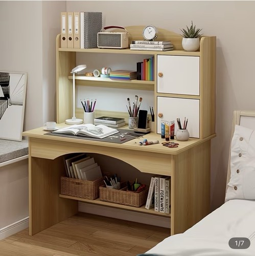 1pc retro desk bookshelf - 1pc, &
