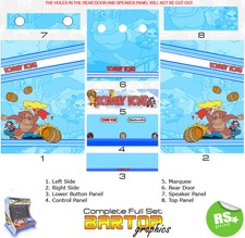 Donkey Kong Blue Full/Half Sets Arcade Graphics Arcade Artwork Stickers allsizes