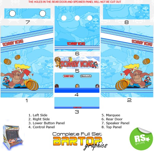 Donkey kong blue full half - kong, full/half