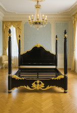 Hand carved King or Queen Bed