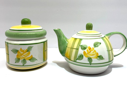 Royal norfolk teapot and sugar - norfolk,