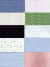 100% Cotton Fabric 10 pieces X
