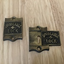 Antique pair INVIOLABLE Lock