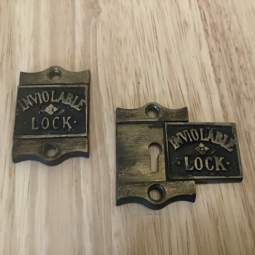 Antique pair inviolable lock - pair,