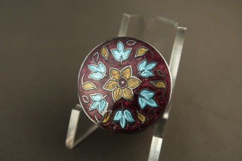 Antique indian silver enamel - antique,