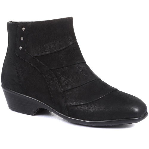Pavers wide fit leather - leather, ankle