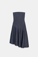ZARA ASYMMETRIC DENIM DRESS