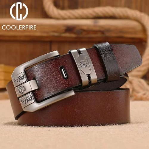 Men genuine leather - leather, belt