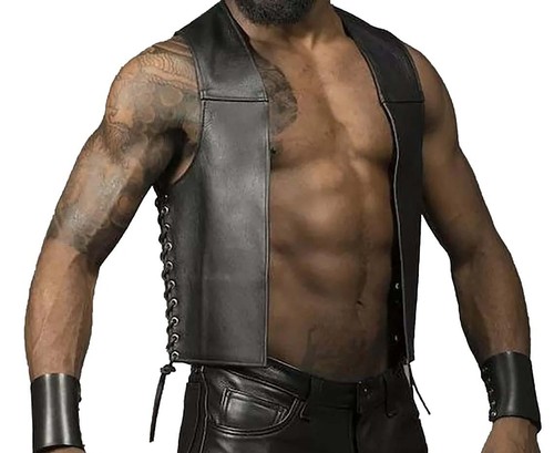Men real leather bartender - men's,