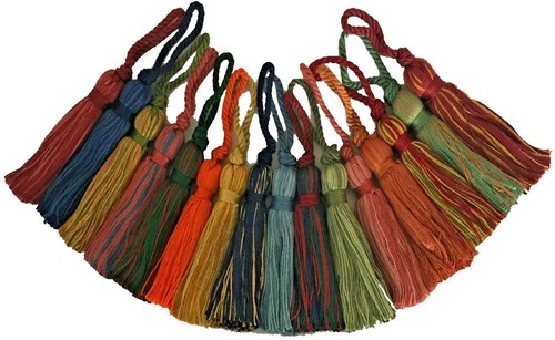 Cotton key tassels - key,