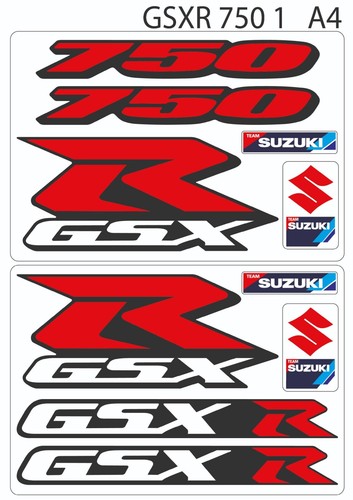 Suzuki style gsxr 750 logos - gsxr,