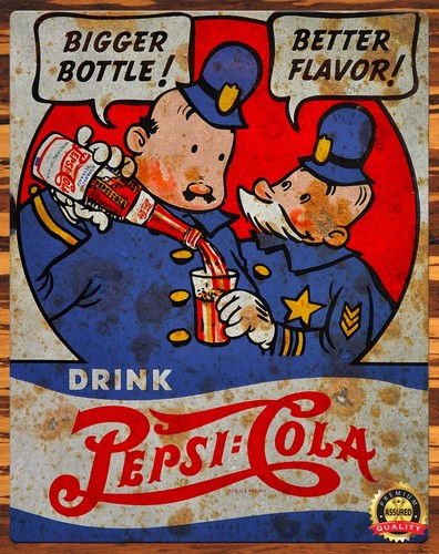 Pepsi cola old cops 1950s - cops,