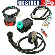 Wiring Loom Kick Start Pit Bike 110cc 125cc 140cc Coil CDI Plug Key Switch Spark