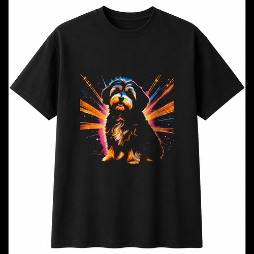 Detailed havanese glowing dog - havanese,