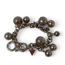 GUESS Rhodium Plated Ball