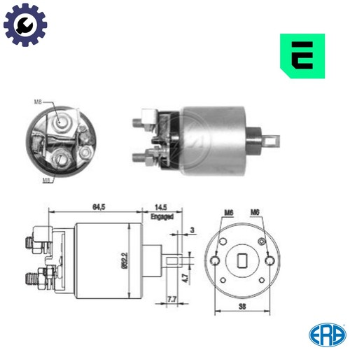 Solenoid switch starter zm2710 - solenoid,
