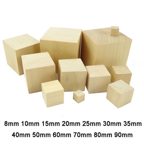 Wooden cubes diy natural wood - diy,