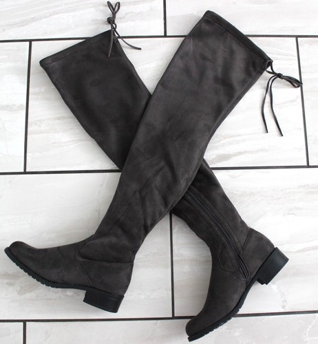 Womens grey thigh high - womens, boots