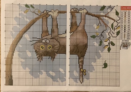 Pre printed cross stitch kit - pre-printed,