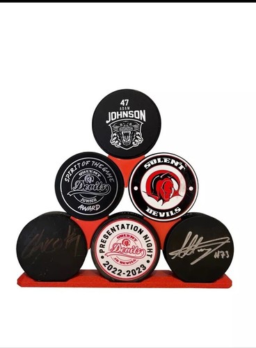 Ice hockey puck stand - ice,