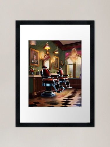 Vintage hair salon framed - hair,