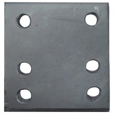 4 Inch 6 Hole Drop Plate Zinc