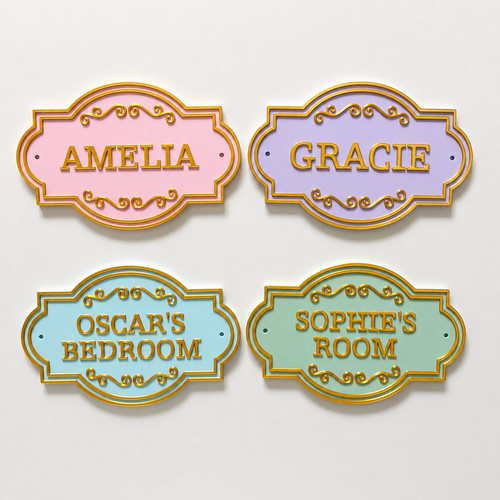 Personalised kids name - kids, door