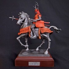 Sanada Yukimura Samurai Figure – Horseback Statue – Handcrafted in Japan...
