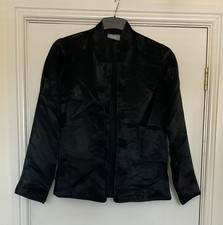Wallis Sateen Jacket Black Uk