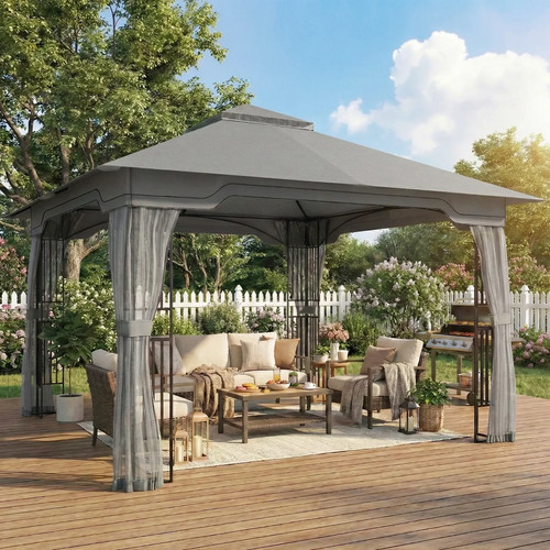 3x3 garden gazebo post - 3.3x3.3m,