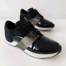 Porsche Design Mens Shoe UK 7 EU 41 Black Leather/Suede Trainer Made in Italy