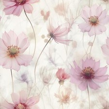 Muriva Lissa Flowers Wallpaper Delicate Floral Meadow Blossom Pink 215501