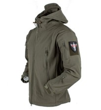 Mens Waterproof Soft Shell Jacket Tactical Hoodie Winter Warm Military Coats UK