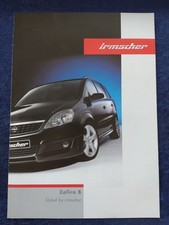 Opel Zafira Irmscher brochure