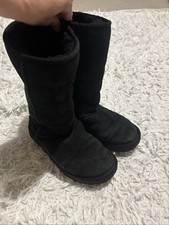 Ugg ladies black fur boots - ugg, uk