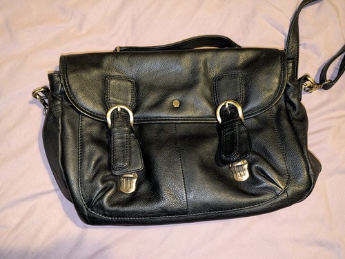 Yoshi black leather - yoshi, crossbody