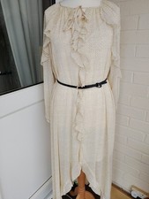 RITA ORA CREAM SPOTTED SHEER
