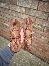 African Wooden Face Tribal