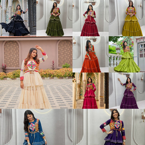 New women navratri chaniya - women,
