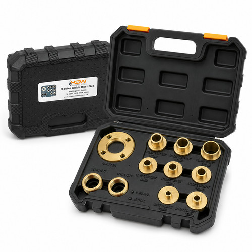 Router guide bush set solid - set,