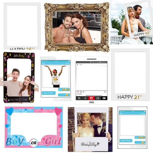 Photo booth props frame - photo,