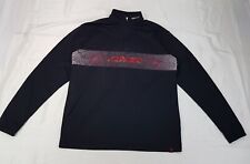 SPYDER SIZE M-L MENS BLACK SKI 1/4 ZIP PULLOVER JUMPER BASE LAYER SWEATSHIRT