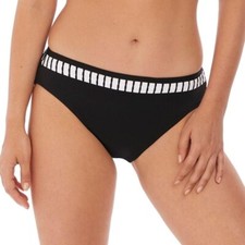 Fantasie San Remo Bikini Brief S 10 12 Black White Mid Rise Classic Bottom 6506