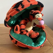 Vintage 2002 Disney Store Tigger in a football Beanie - WTP & Eeyore's Friend