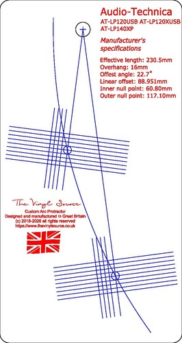Cartridge arc protractor - cartridge, for