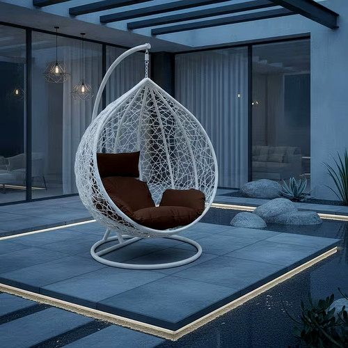 Hanging egg chair with - chair, cushion
