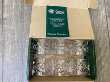 6 X GALWAY IRISH 24% LEAD CRYSTAL NAPKIN RINGS IN BOX VGC