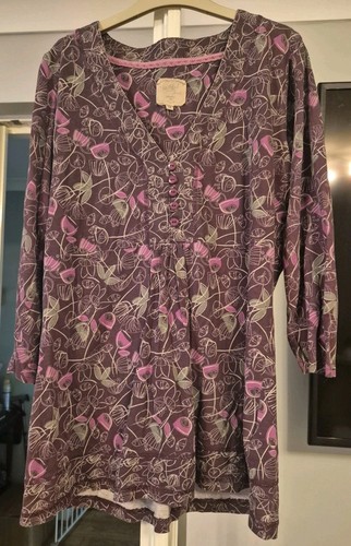Mantaray purple floral tunic - floral,