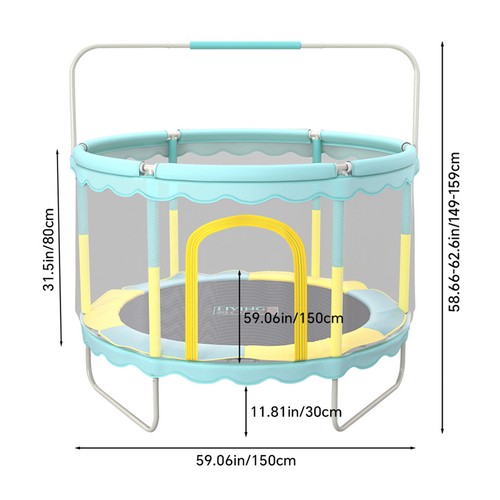 5ft kids safety - kids, trampoline